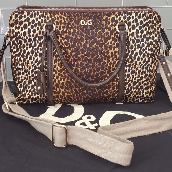 D&G Leopard Print Lily Twist Bag - Picture 1 of 8